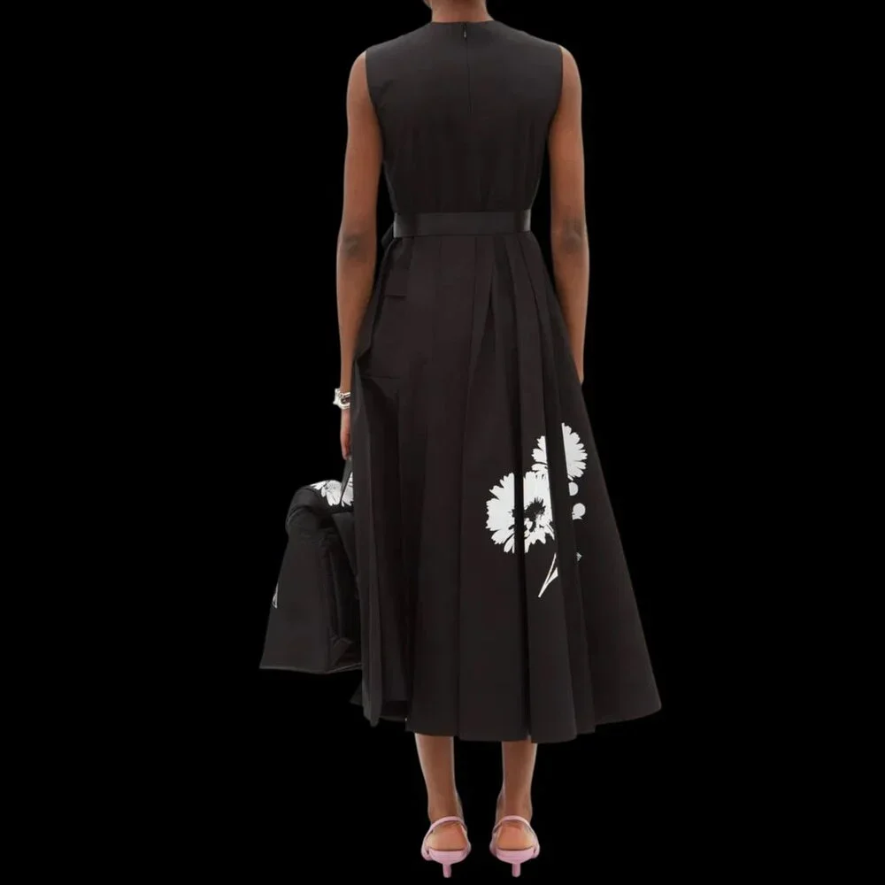 Floral-Print Cotton-Poplin Midi Dress Size 38 IT, Xs/S US NEW - Picture 6 of 16